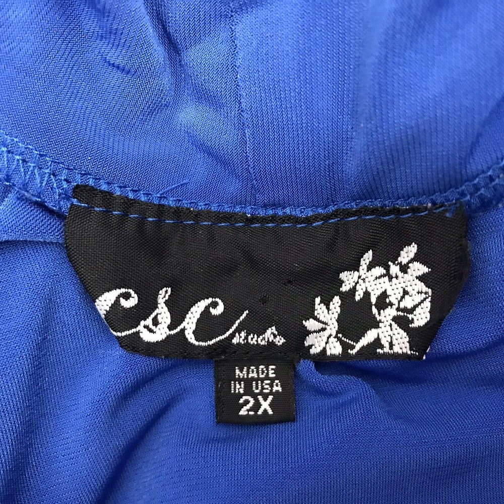 Csc Studio Women's Size 2x Open Front Studded Lon… - image 7